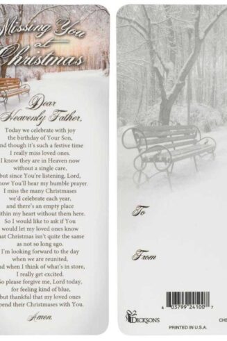 603799241007 Missing You At Christmas Bookcard