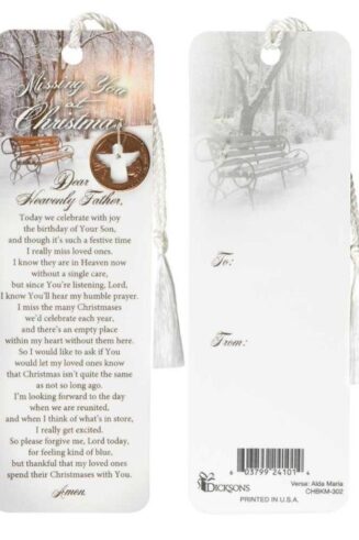 603799241014 Missing You At Christmas Coin Tassel Bookmark