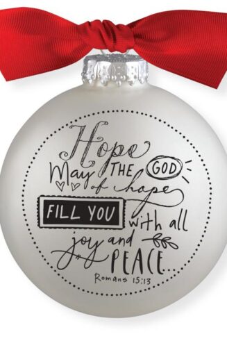 667665122838 Hope Scripture Ink Bauble (Ornament)