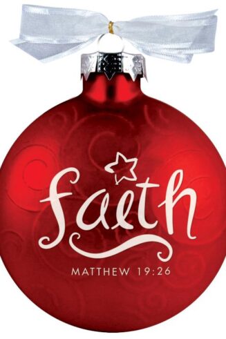 667665127642 Faith Swirl Glass Ball (Ornament)