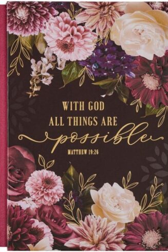 9781776371402 LG Journal for Women with God All Things Possible Mathew 19:26 Bible Verse Inspi