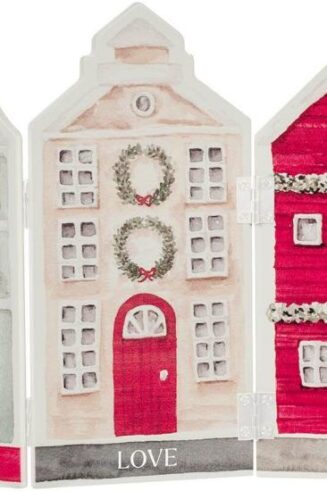 1220000329607 Tabletop Christmas Centerpiece Decoration: Home for The Holidays Peace