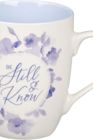 1220000323681 Inspirational Ceramic Coffee & Tea Scripture Mug for Women: Be Still & Know Enco