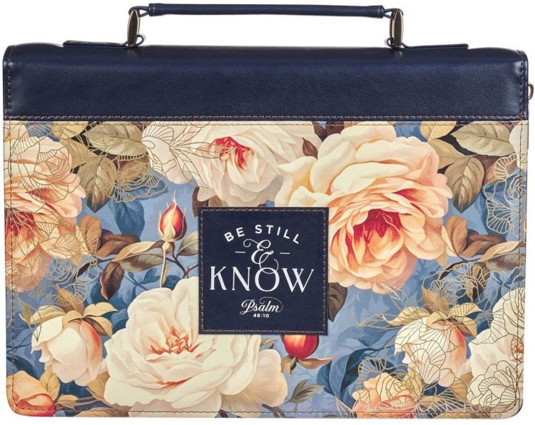 1220000327351 Fashion Vegan Leather Bible Cover for Women: Be Still Scripture