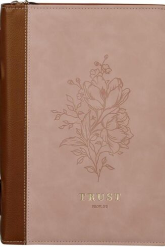 1220000329997 Premium Vegan Leather Inspirational Bible Cover for Women: Trust Encouraging Bib