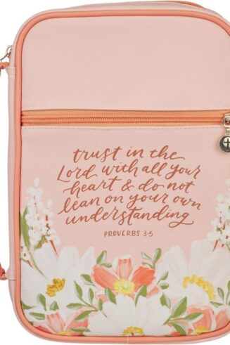 1220000721333 Premium Vegan Leather Inspirational Bible Cover for Women: Trust in the Lord Enc