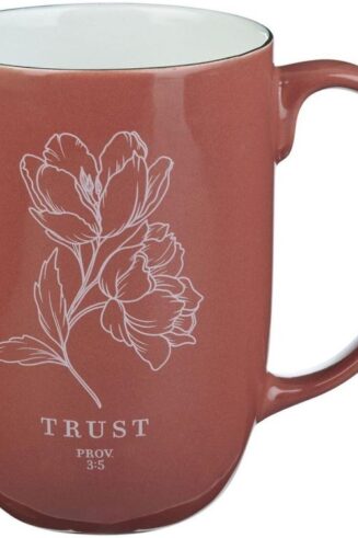 1220000721586 Large Ceramic Coffee & Tea Mug for Women: Trust in the Lord Inspirational Prover