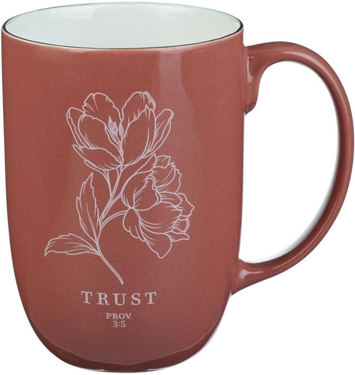 1220000721586 Large Ceramic Coffee & Tea Mug for Women: Trust in the Lord Inspirational Prover