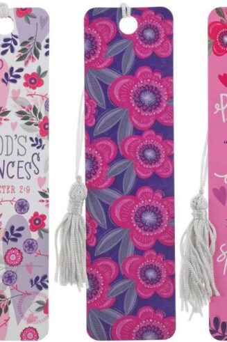 6006937165137 Inspirational 3 Piece Paper Cardstock Bookmark Set for Girls: God's Princess
