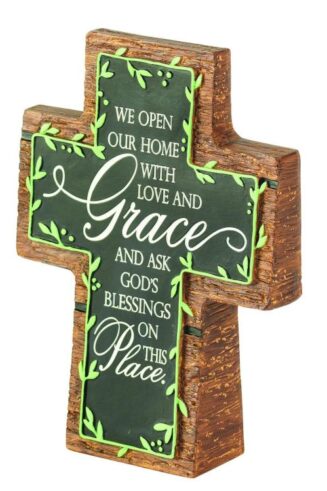 603799019446 We Open Our Home Resin Tabletop