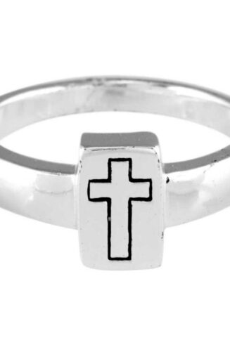 603799299176 Rectangle Cross Band (Size 6 Ring)