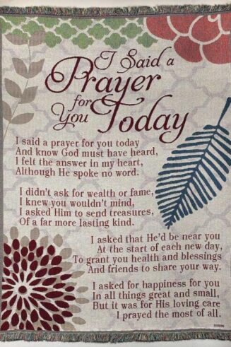 603799341417 I Said A Prayer For You Today Tapestry Throw