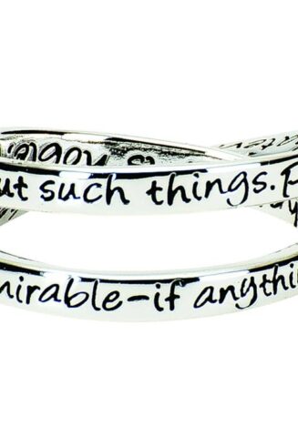 603799367844 Philippians 4:8 Double Mobius (Size 8 Ring)