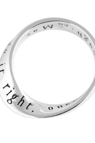 608200023388 Only Live Wide Mobius (Size 6 Ring)