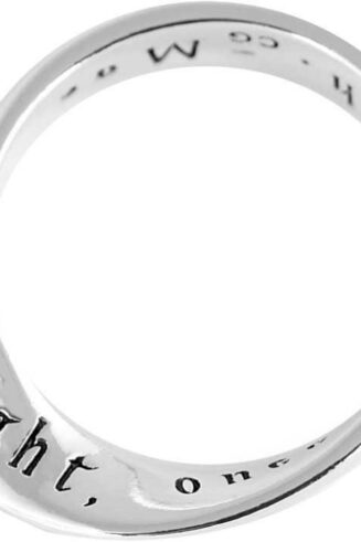 608200023418 Only Live Wide Mobius (Size 9 Ring)