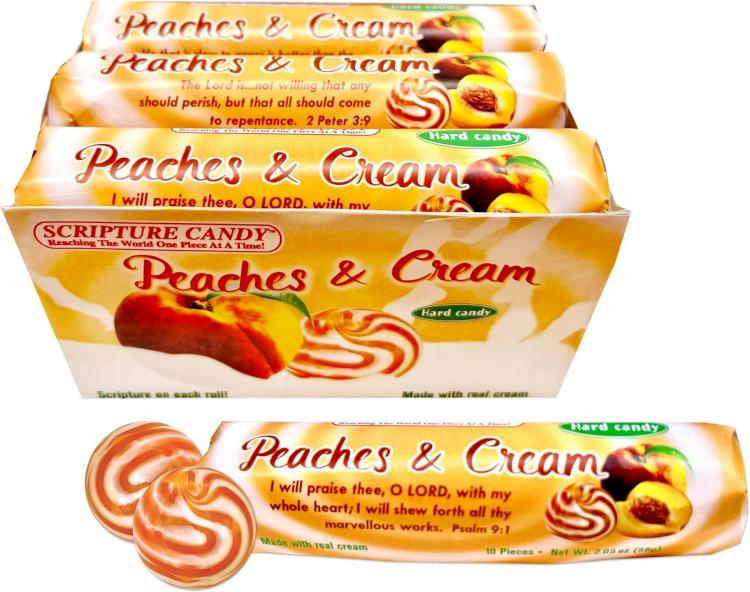 641520044947 Peaches And Cream Hard Candy Roll