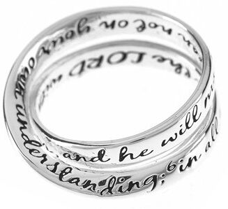 714611173724 Double Mobius Proverbs 3:5-6 (Size 6 Ring)