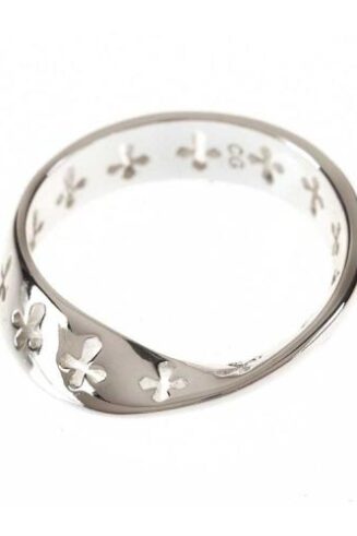 714611177173 InspiRing Wide Mobius Cutout Cross (Size 9 Ring)