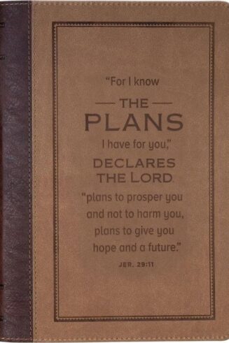 9798896780588 For I Know The Plans Brown Classic Journal With Zipper Closure Jeremiah 29:
