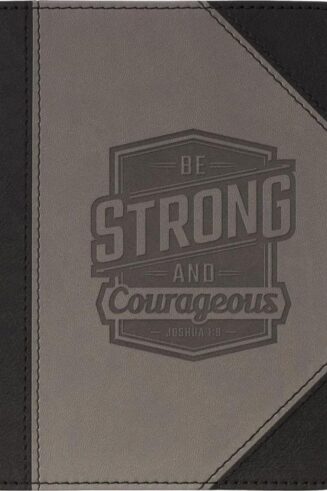9781639526994 Be Strong And Courageous Black And Gray Handy Sized Journal Joshua 1:9