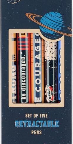 6006937171008 Be Courageous Blue Ink Ballpoint Pen Set Joshua 1:9